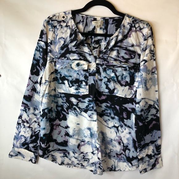 Calvin Klein Tops - 3/$15 Calvin Klein Jeans marbled top XL
